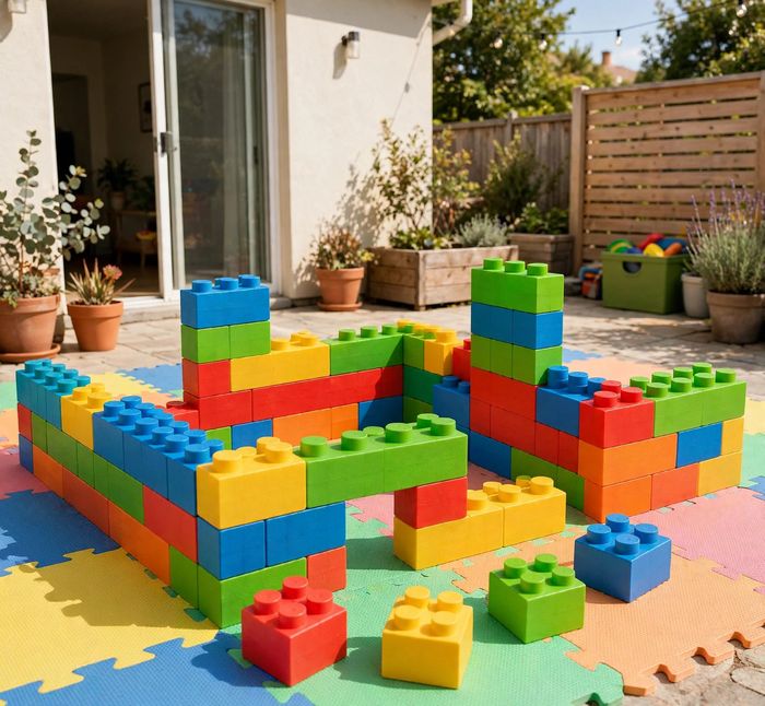 Bloques gigantes de armar tipo LEGO de colores